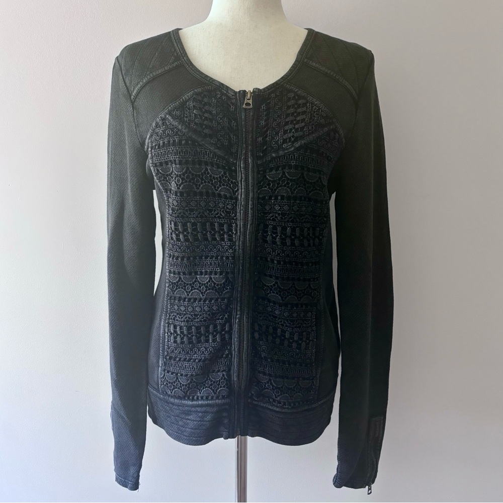 Lucky Brand Zip Up Sweater